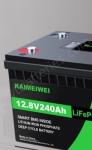 12.8V 240Ah Deep Cycle Lithium Lifepo4 RV Batteries DC Pack For Household Energy