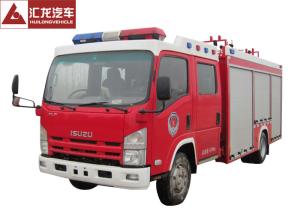 China Isuzu Fire Fighting Vehicle , 3.5t Foam Fire Rescue Vehicles 20 L / S Flow Capacity factory