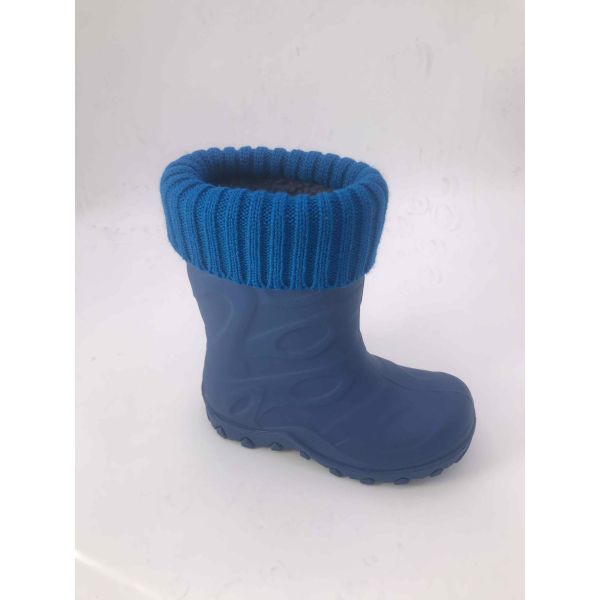 Slip Resistant TPR Kids Rain Boots Lightweight With Warm Knits Customized Colors