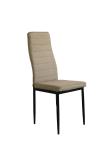 Horizontal Lines 96CM Height Fabric Upholstered Dining Chairs