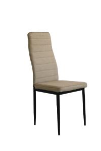 China Horizontal Lines 96CM Height Fabric Upholstered Dining Chairs factory
