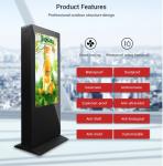 Advertising Display 2500nits IP65 Outdoor Waterproof Digital Signage Equipment