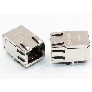 Brass Shielded RJ45 PCB Mount MJ3B-B211-RSLO5T135-1