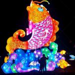 Steel Frame Chinese New Year Lantern Art For Festival Decoration