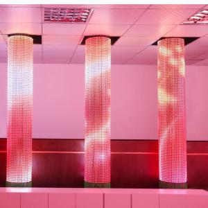 China Outdoor Digital Signage LED Mesh Screen RGB for Large Advertising Screen factory