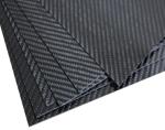Glossy 1mm Carbon Fiber Sheet 3K Twill Impact Resistant For Contruction Parts