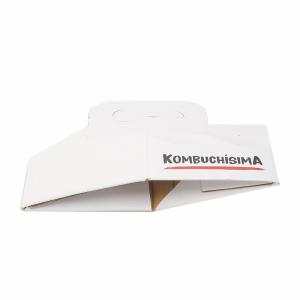 China Custom Order Accepted White Six Wine Beer Pack Carrier With Varnishing And Handle factory
