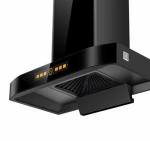 Glass Stainless Steel T Shape Chimney Hood Electric Range Hood 220V
