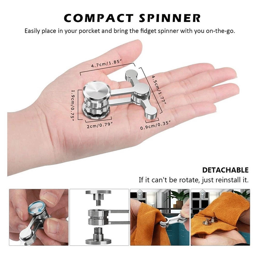 Toys Fingertips Hand Spinner Stainless Steel Material for Stress and Anxiety Relief