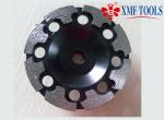 4 Inch / 6 Inch Double Row Diamond Cup Grinding Wheel Black T Shape 125mm 180mm