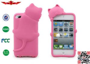 China New Arrival Fashion Design Silicone Cover Case For Ipod Touch 4 Multi Color Soft Durable factory