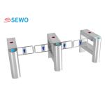 304 Stainless Steel Supermarket Barrier Turnstile Gate 20-60people/minute