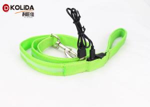 China High Visibility Polyster Heavy Duty Retractable Dog Leash With Colorful Ribbon Fabric factory