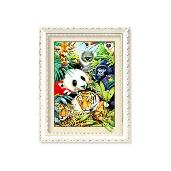 5d Depth Wild Eagle Poster 3D Lenticular Pictures With Black Plastic Frame /
