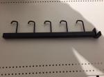 Supermarket Rack Accessories Stainless Steel Coat Hook 4mm 250MM Silvery