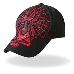 Brimmed Adjustable Unisex Baseball Caps Hot Leather Kids Size Web / Spider Flame