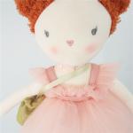 PP Cotton Stuffed Toys Soft Fabric To Create Chinese Suit Girl
