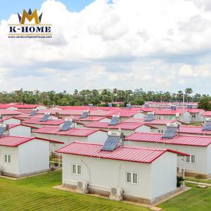 China Rock Wool Sandwich Panel Prefab House Quick Built Movable Prefab Mobile House factory