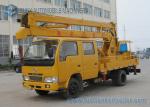 Professional DFAC 18m High Operation Boom Truck Rentals Yellow And White