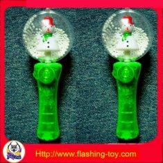 China ABS + PS Logo 3 led shining Traditional Christmas Decorations with music factory