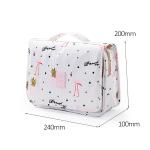 Printed Waterproof Wash Bag Women Custom Portable Hanging Toiletry Bag