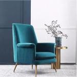 Scandinavian Simple Hotel Velvet Single Sofa Customized Colour Size