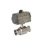 Stainless Steel 304 Tri Clamp Connection Sanitary Food Safe Pneumatic Actuator