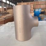 Copper Nickel Sanitary Reducing Tee C70600 CUNI9010 Seamless 1/2" SCH10 Target