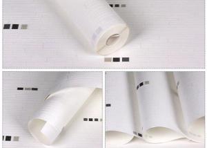 China Modern White And Black Self Adhesive Wallpaper for Sitting Room / Dinning Room factory