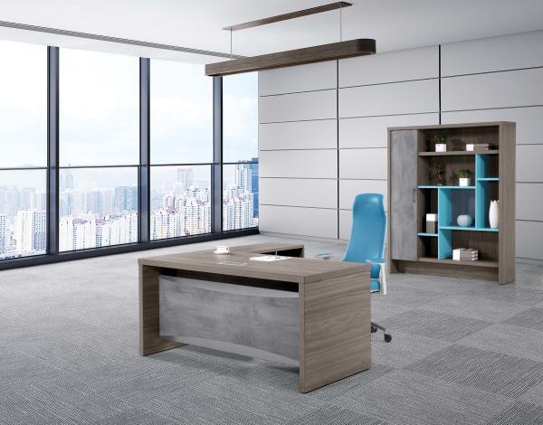 Two - Side Melamine Office Furniture Chipboard Executive Table For Deputy