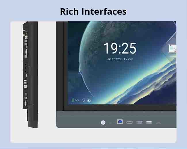 Rohs 85 Interactive Display 4K Touch Screen Interactive Whiteboard