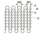 Absorbed Type Knitted Wire Mesh 20-40 to 50-120 stainless steel rust resistance