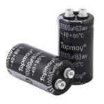 Screw Terminal Aluminum Electrolytic Capacitor For Power Converters 10000uF 63V
