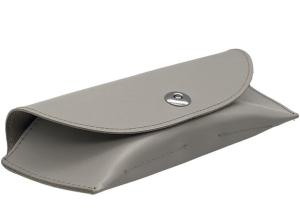 China Cute Spectacle Case Leather Custom Logo Embossed factory