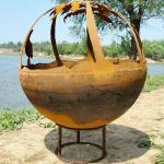 Spring Corten Steel Smokeless Fire Pit Outdoor