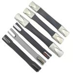 OEM ODM Short Handbag Buckles Handles Black And Silver