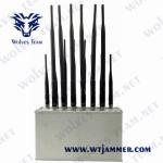 Desktop 16 Bands Cell Phone Jammer Operating Temp -20℃ To 50℃ Mobile Phone