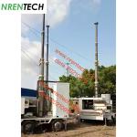 15m pneumatic telescoping mast 350kg payloads for COW (Cell On Wheels) Telecom