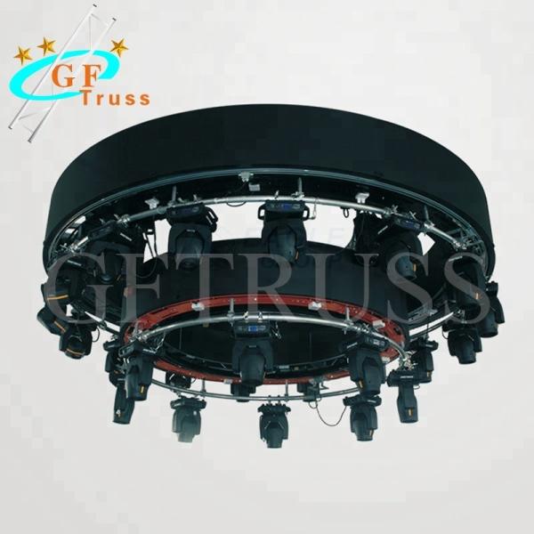 Outdoor Indoor Lightweight Aluminum Dj rotating round truss lifting stage truss