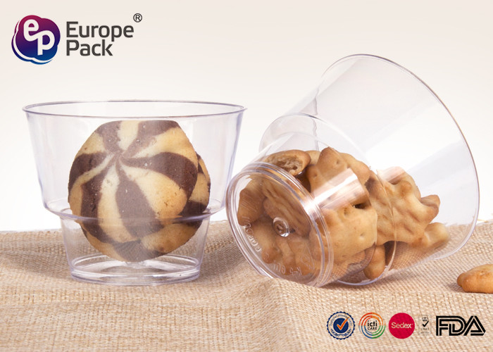 BPA Free Disposable Plastic Dessert Shot Glasses 0.9Mm Thickness