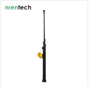 China 10m galvanized manual crank telescopic mast-steel telescopic mast-manual telescoping mast for light tower NR-G2750-10000 factory