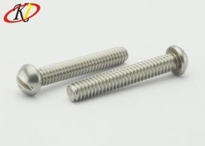 China Stainless Steel 18-8 Round Head Slotted Machine Screws factory
