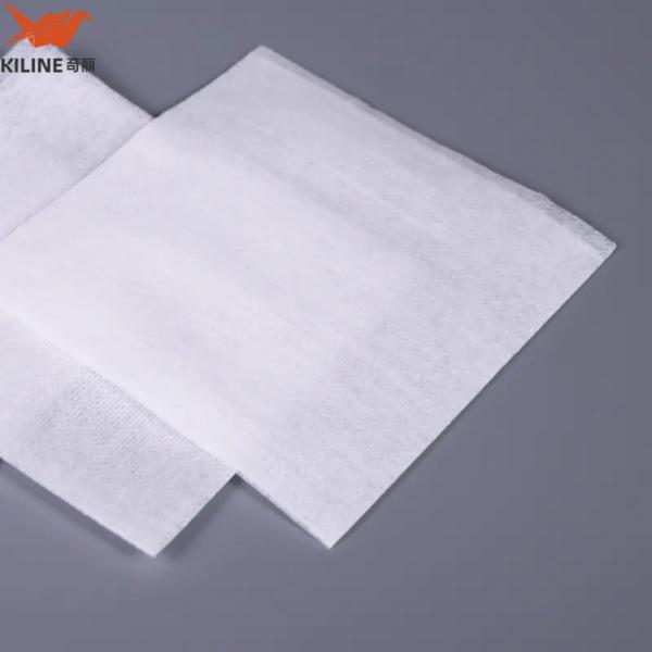 100% Polyester 25cm Disposable Industrial Cleanroom Non Woven Spunlace Polyester