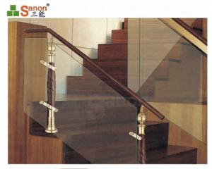 China Stair Glass Fittings Stainless Steel Balustrade Posts Waterproof Anti Rust Iron factory
