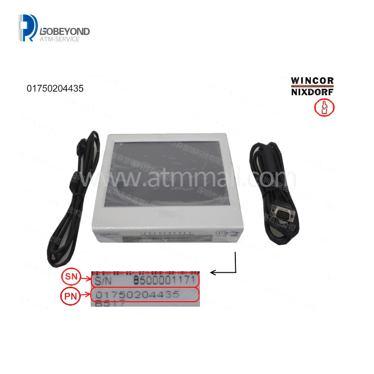 BA80 8.4" TFT Display R Touch Panel Wincor ATM Parts 1750204431 1750204435