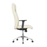 350 Mm Leather Office Swivel Chairs Genuine Leather Executive Chair PU Padding