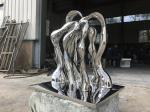Contemporary Modern Abstract Sculpture , Stainless Steel Metal Lawn Ornaments