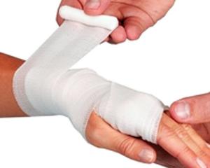 China Blue Viscose Breathable Medical Gauze Bandage Elastic factory