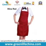 Fashion popular advertising good polyester bib apron with dark blue color