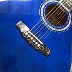 Custom Solid Spruce 41 Inch D Style Acoustic Guitar Abalone Ebony Fingerboard